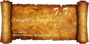 Tenyér Teréz névjegykártya