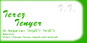 terez tenyer business card